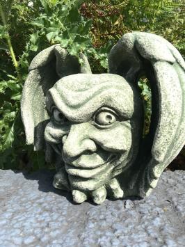 Der Teufel- Gargoyle- Wanddekoration -  mittelalterliche Figur